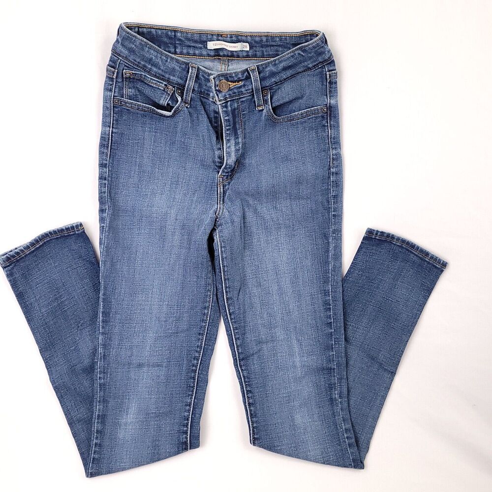 Levis 721 Highrise Skinny Jeans Girls 28x30